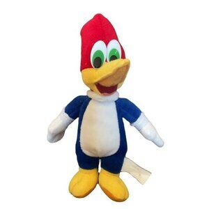 Vintage Woody Woodpecker Plush Toy 8" Stuffed Animal Colorful Cartoon Character